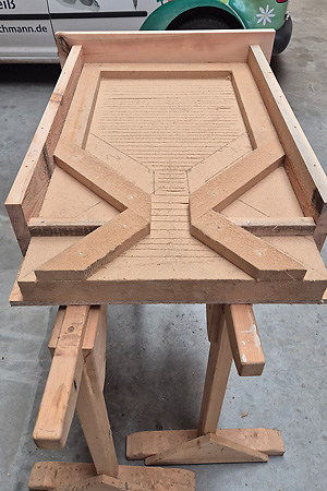 Blick ins PAVATEX-Platten-Winterquartier PAVATEX-Platten-Winterquartier