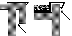 Hohlr&auml;ume in Dachvorspr&uuml;ngen