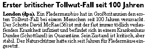 Zeitungsartikel vom 25.11.2002