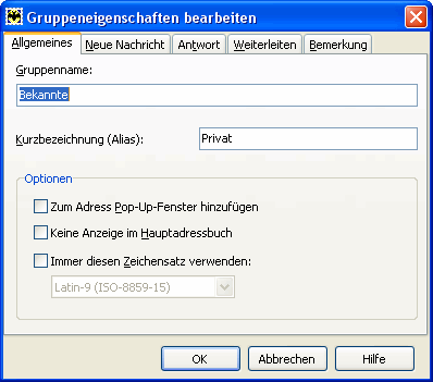 eMail-Client "The Bat!": Adreßbuch eMail-Client "The Bat!": Adreßbuch