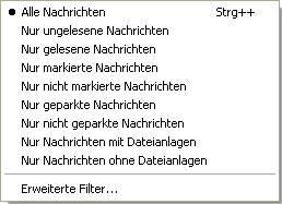 "The Bat!": Anzeigefilter