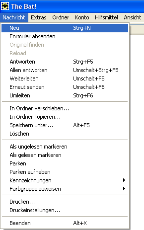 eMail-Client "The Bat!": Editor eMail-Client "The Bat!": Editor