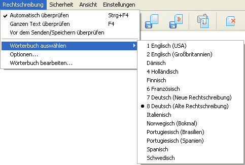 "The Bat!": Kennzeichnungen "The Bat!": Kennzeichnungen