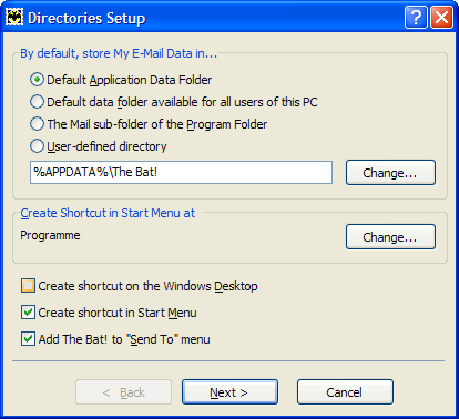 eMail-Client "The Bat!" 2 eMail-Client "The Bat!" 2