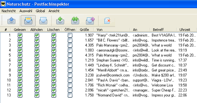"The Bat!": Postfachinspektor "The Bat!": Postfachinspektor